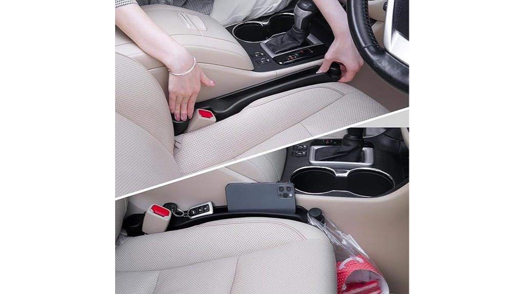 two piece car seat filler