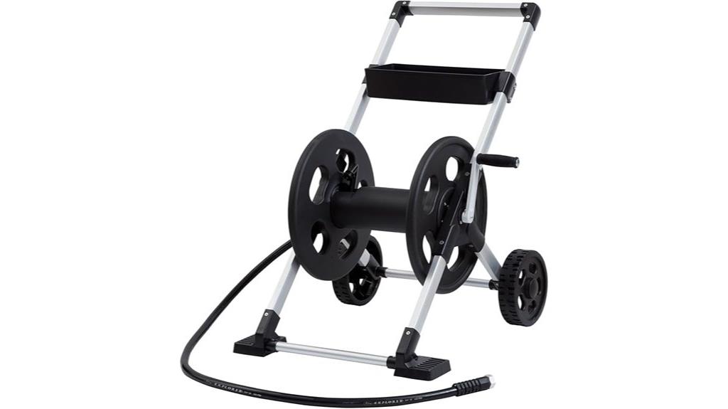 two wheel hose reel cart
