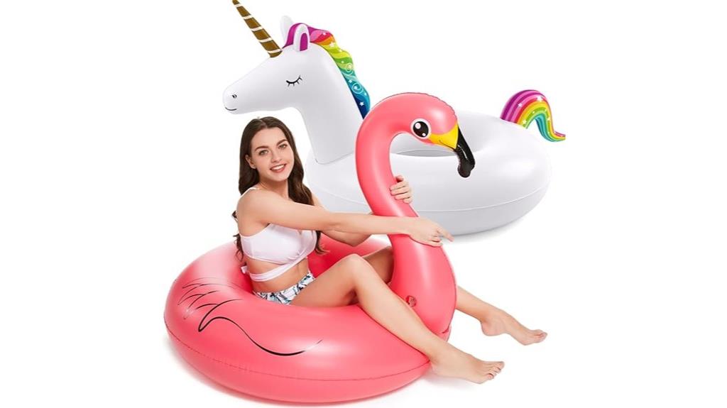 unicorn flamingo pool floats