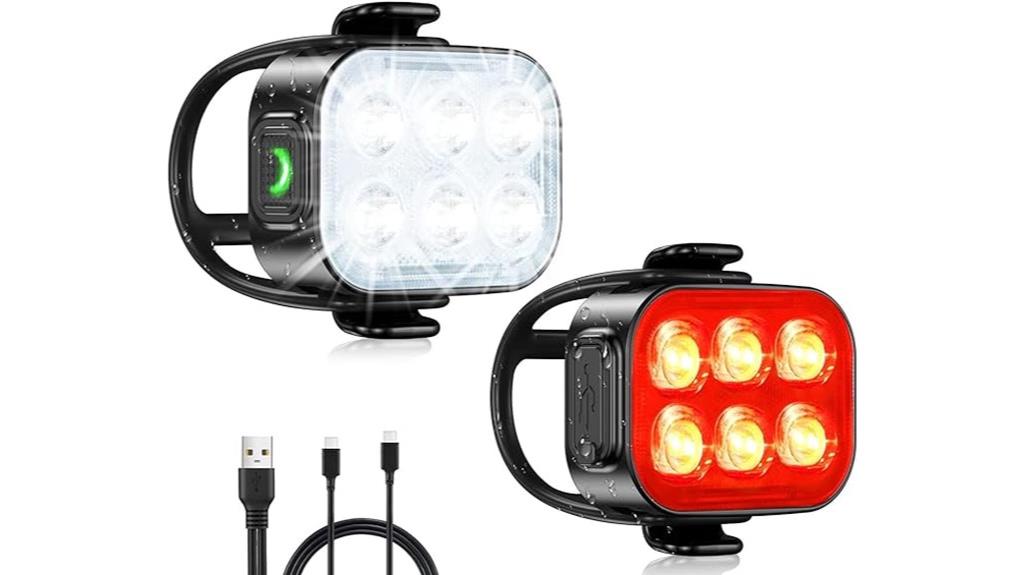 usb rechargeable bike lights