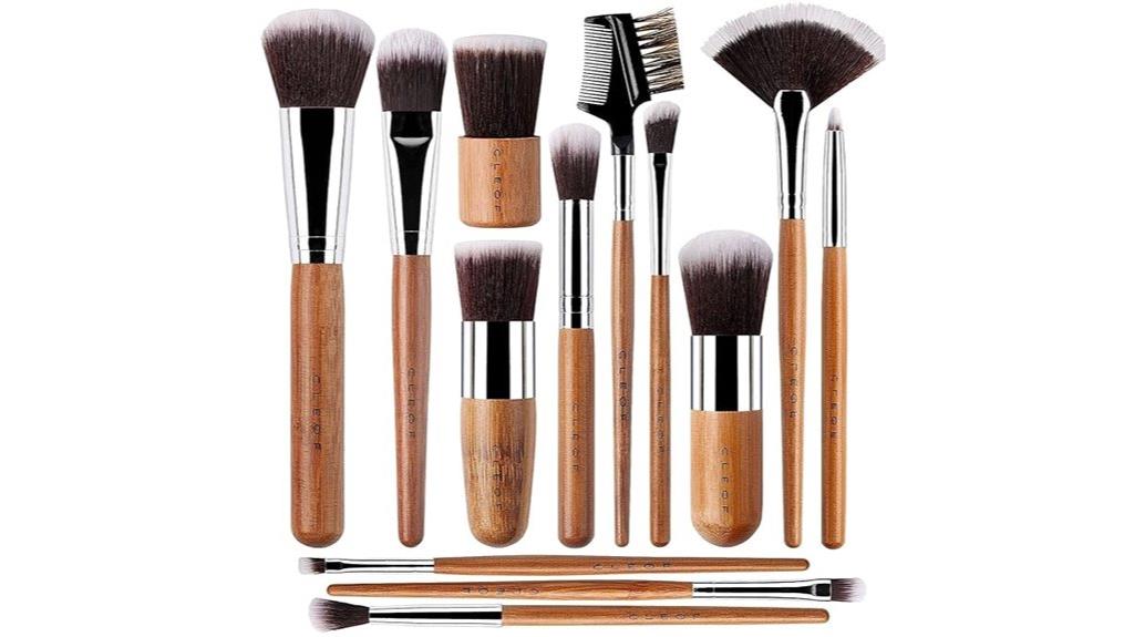 vegan bamboo makeup brushes