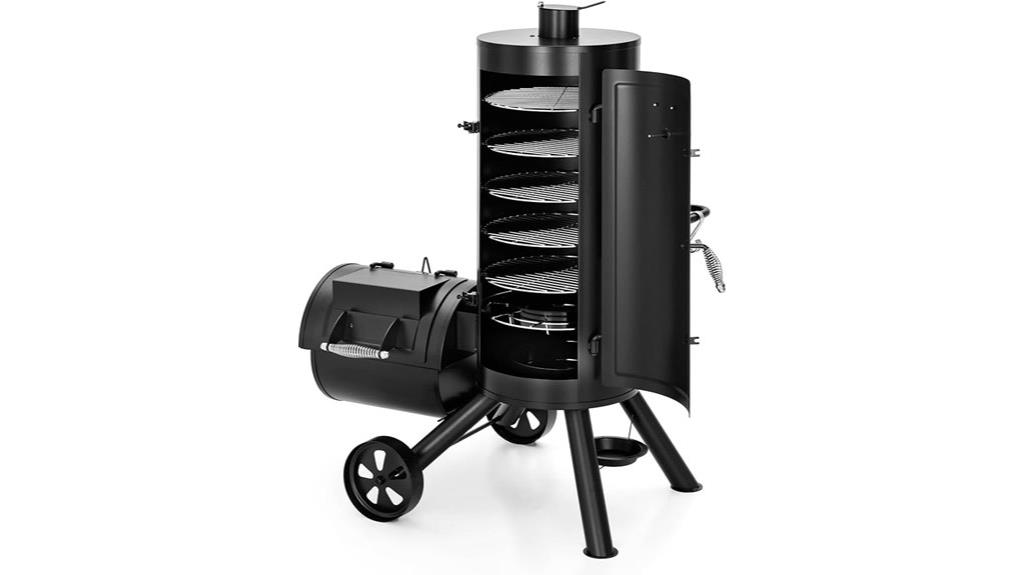 vertical charcoal smoker