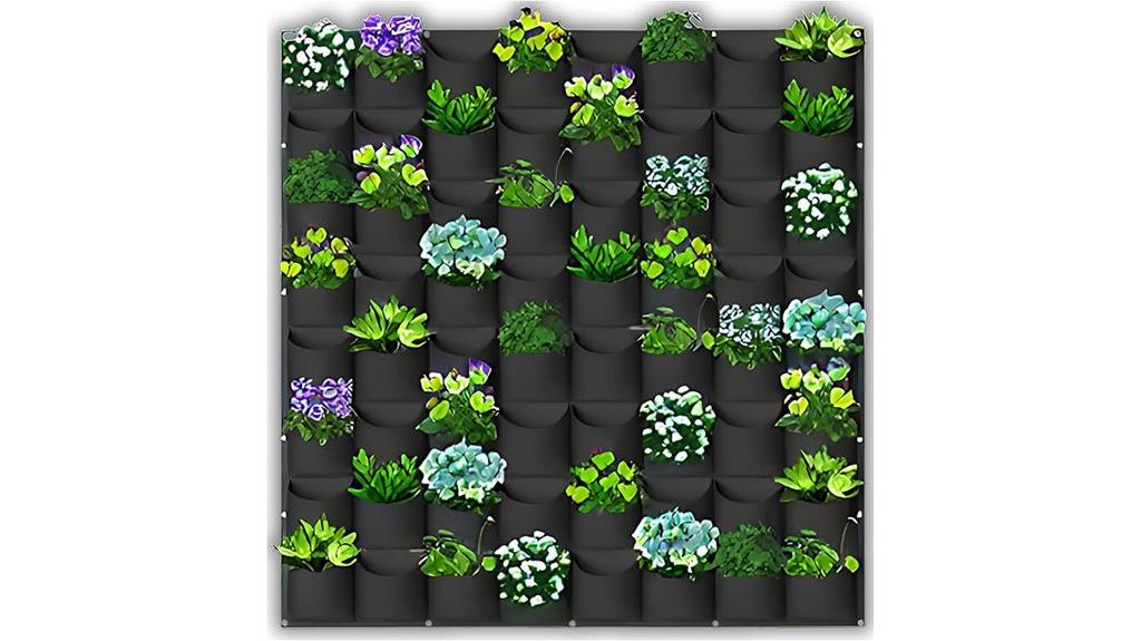vertical garden with 64 pockets
