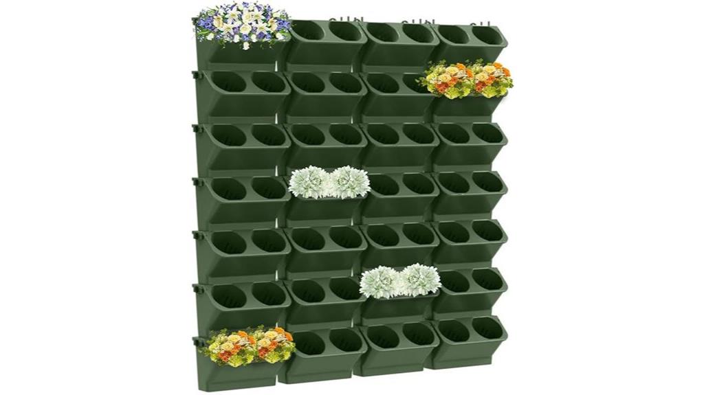vertical gardening with 60 pockets
