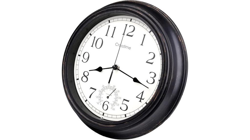 vintage bronze outdoor clock