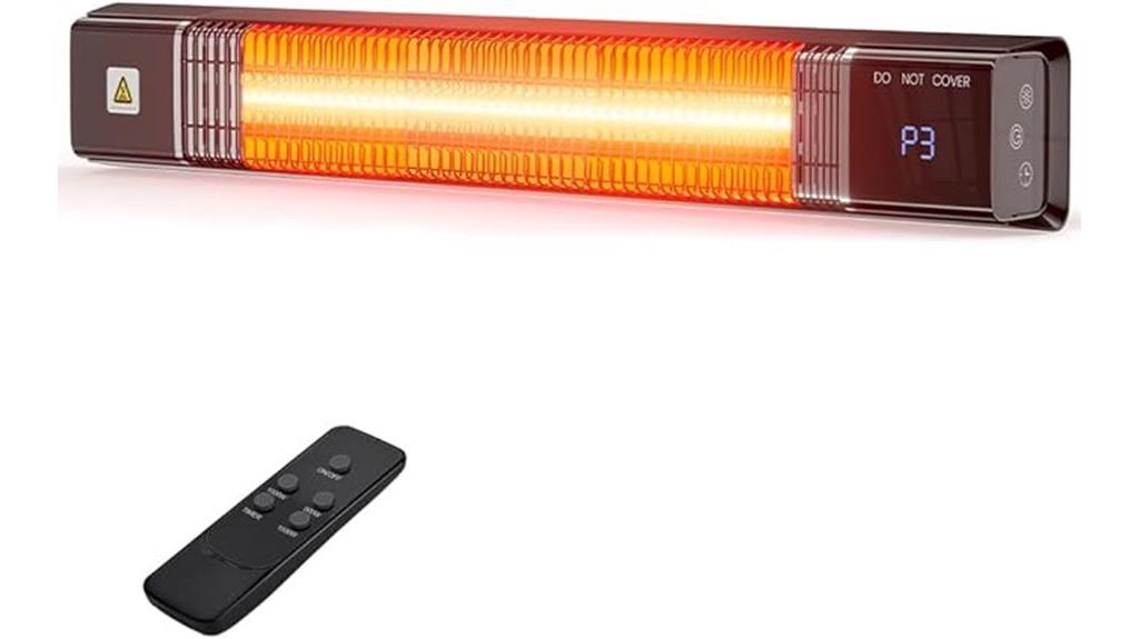 wall mounted 1500w heater