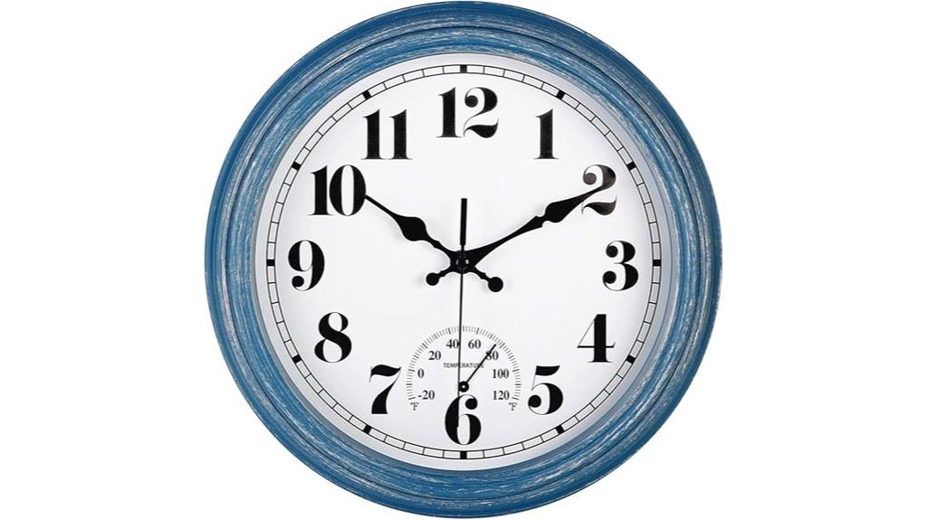 waterproof 12 inch wall clock