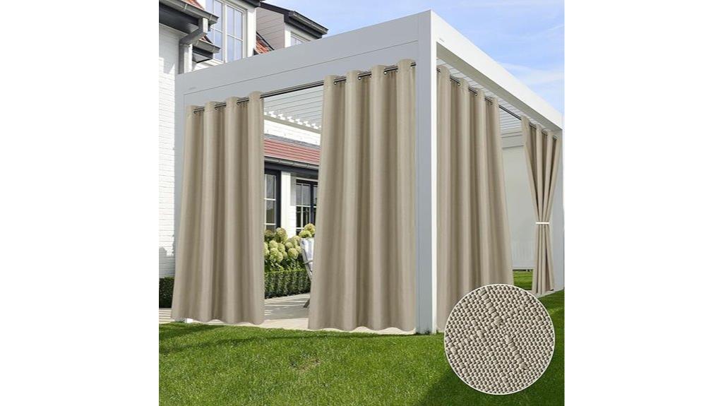 waterproof linen gazebo curtains