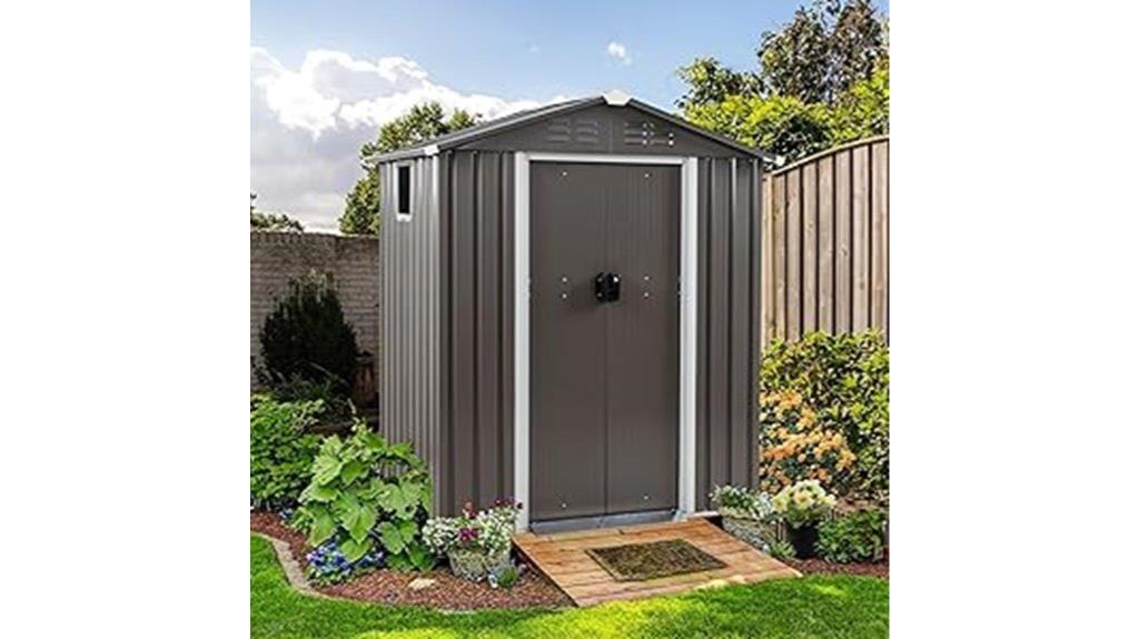 waterproof lockable storage shed