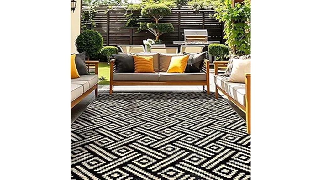 waterproof outdoor straw rug