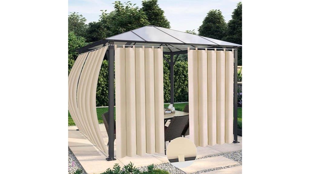 waterproof patio curtain panels