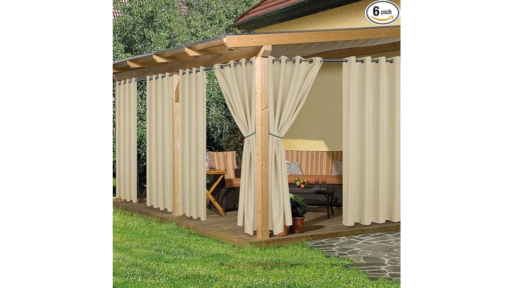 waterproof patio curtain panels
