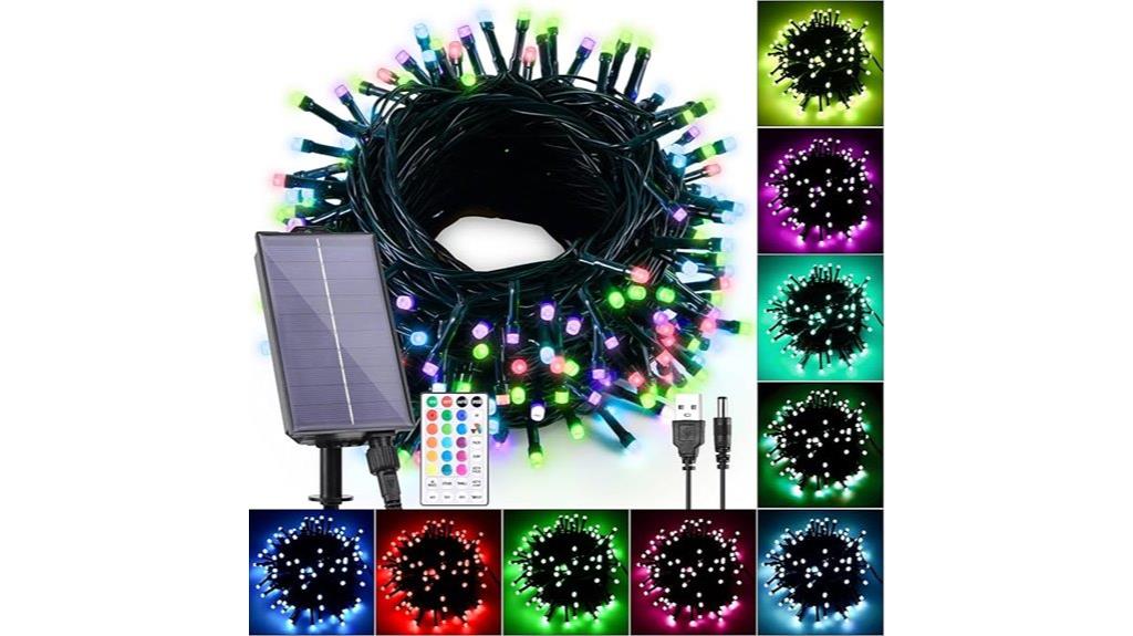 waterproof rgb solar string