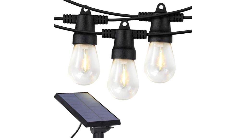 waterproof solar edison lights