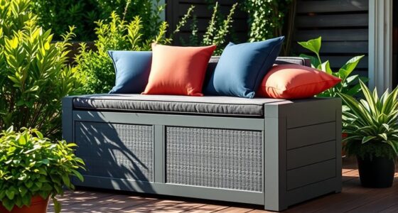 weatherproof deck box cushions