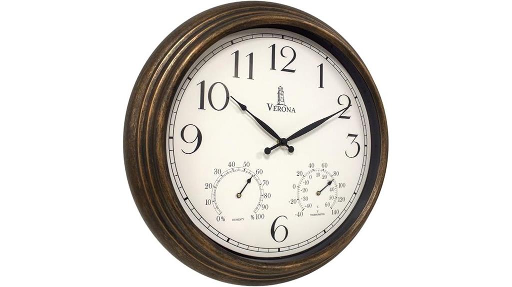 weatherproof outdoor clock