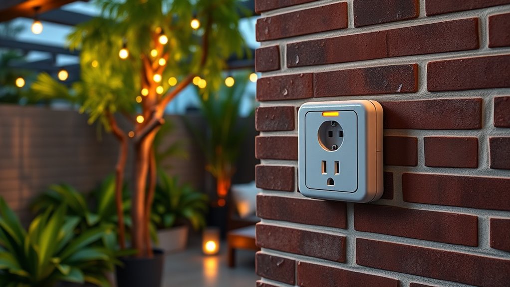 weatherproof smart outlet features