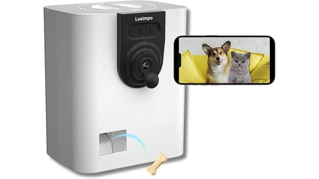 wifi pet camera dispenser