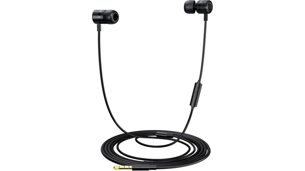 wired earbuds with microphone