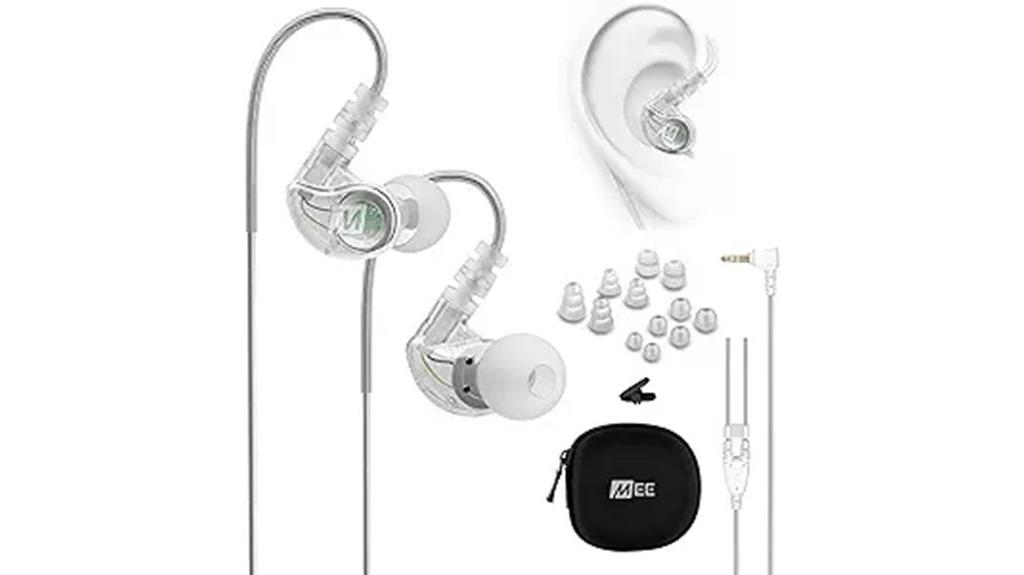 wired noise isolating earbuds