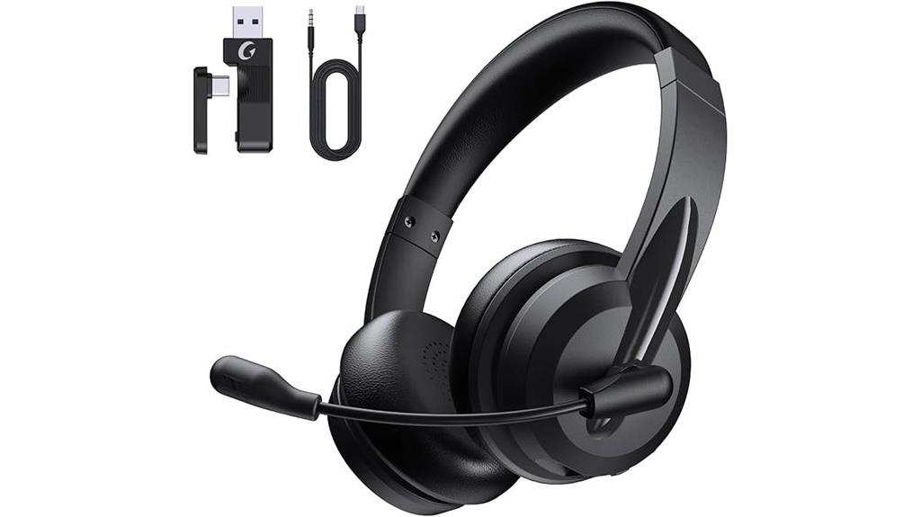 wireless bluetooth headset with microphone