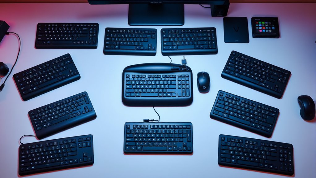 wireless ergonomic split keyboards