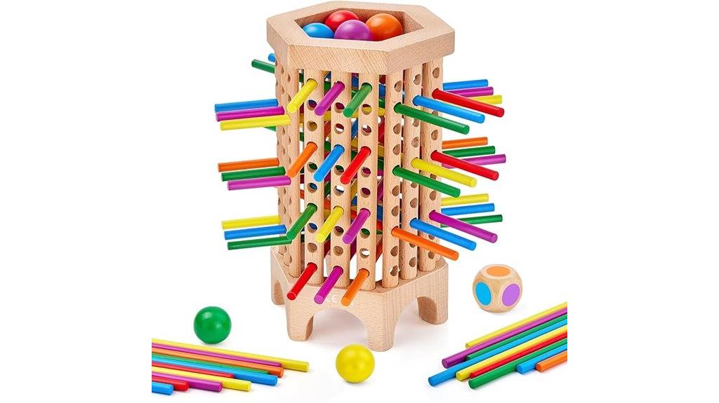 wooden montessori kids game