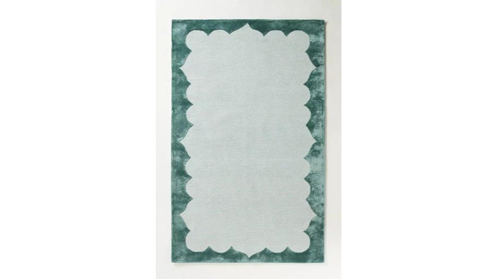 wool silk hand tufted