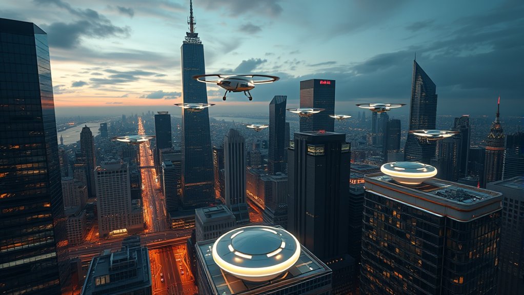 autonomous urban drone networks