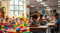 balancing play and academic drills