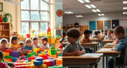 balancing play and academic drills