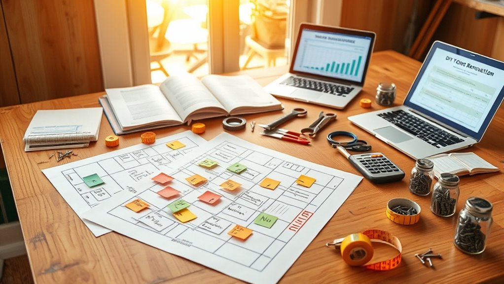budget timeline diy planning