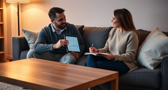 discussing finances together