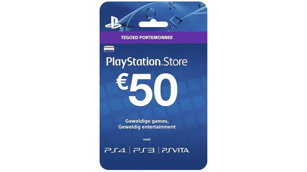 50 sony gift card