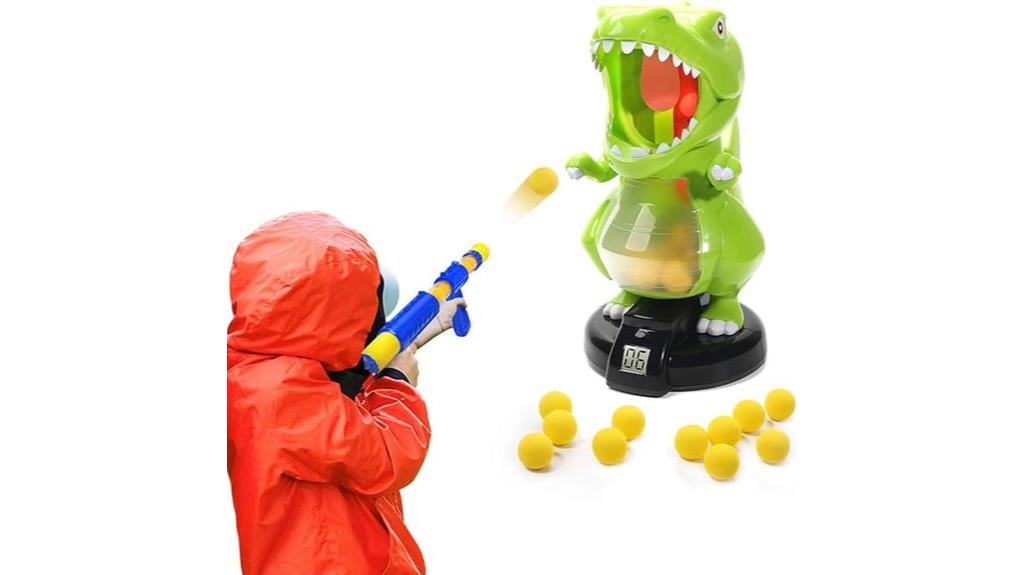 dinosaur toy shooting set
