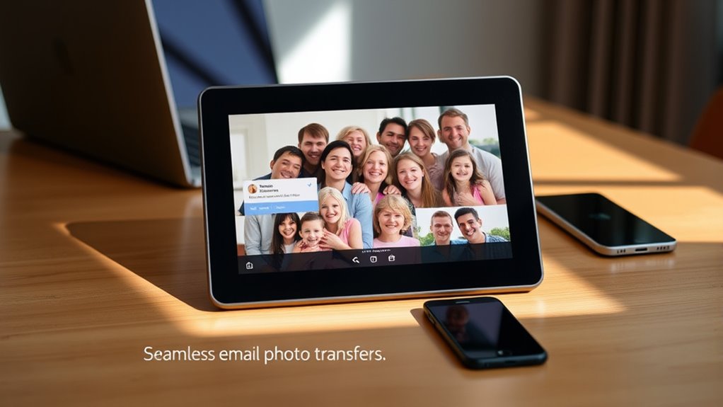 email photo sharing features
