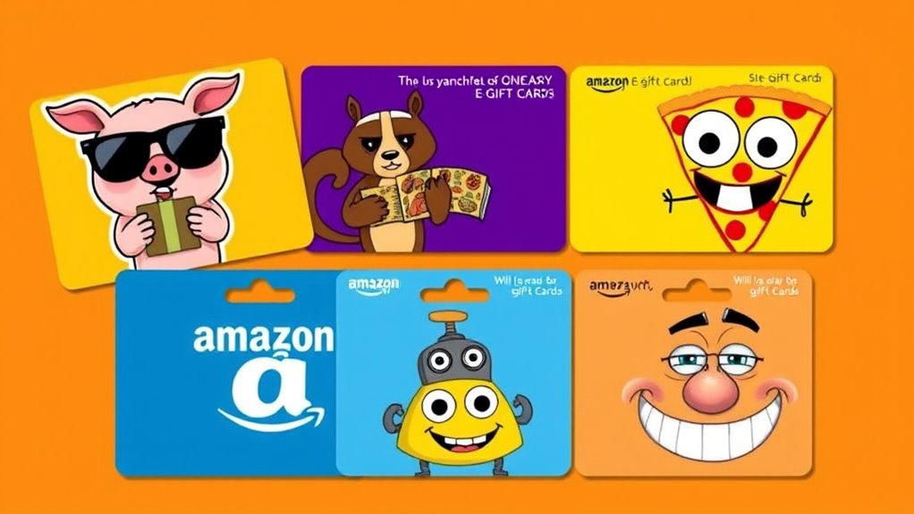 humorous amazon gift cards