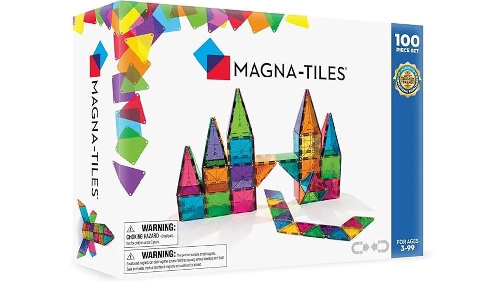 magnetic 100 piece construction set