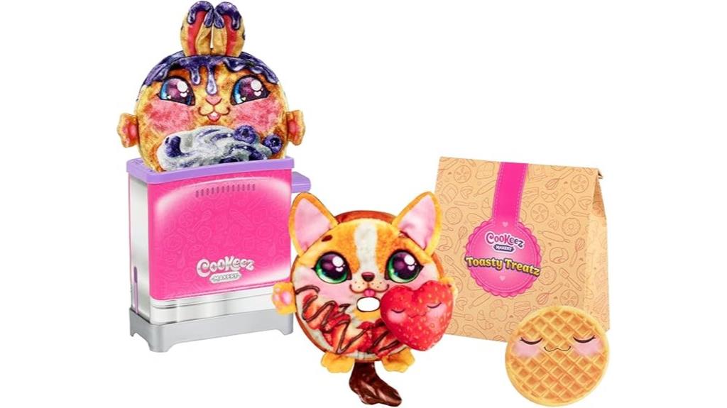 plush toaster snack set