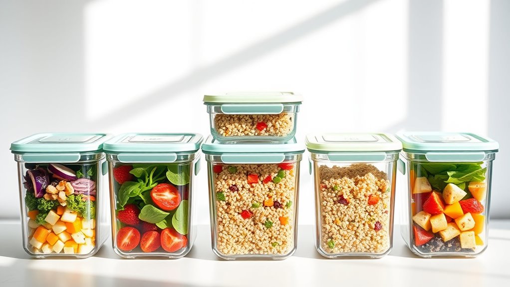 top glass food storage