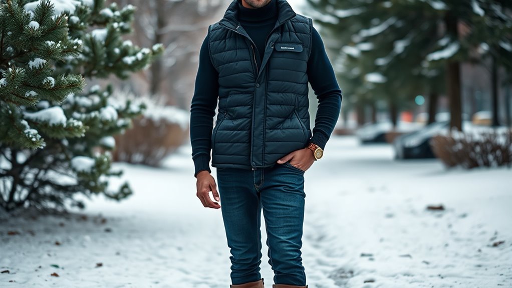 top men s heated winter vests