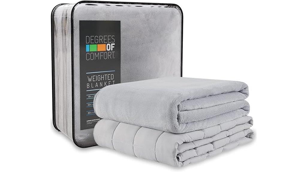 washable weighted blanket with cover