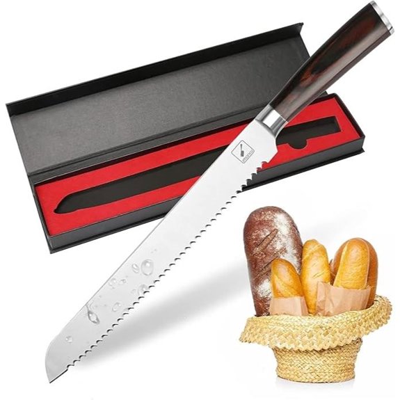 imarku 10-Inch Bread Knife with Serrated Edge