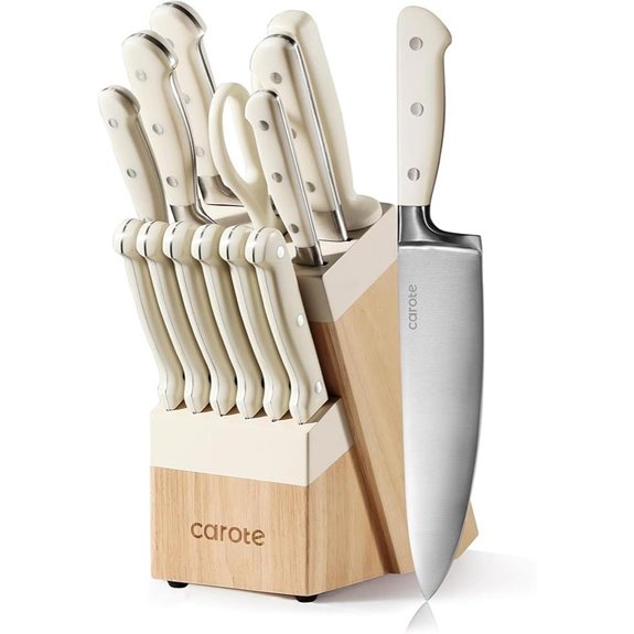 Carote 14-Piece High-Carbon Stainless Steel Knife Set