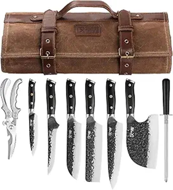 Chef Knife Set with Boning and Carving Knives