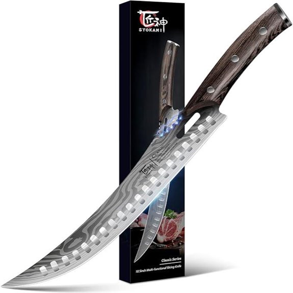 Japanese Style 10.5 Curved Meat Carving Knife