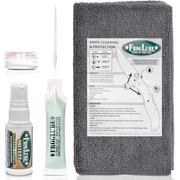 FrogLube Knife Cleaning Kit with Bio-Based Lubricant