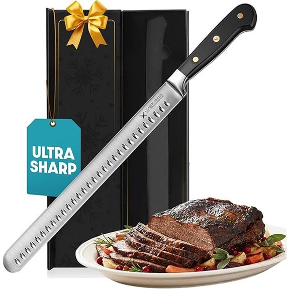 Brisket Slicing Knife 12 Razor Sharp German Steel