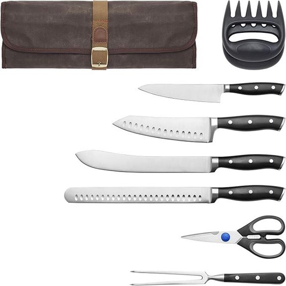 Henckels Forged Accent 9-pc Barbecue Carving Tool Set,Black