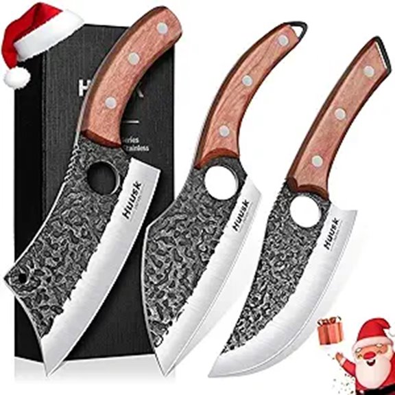 Huusk 3-Piece Japanese Chef Knife Set